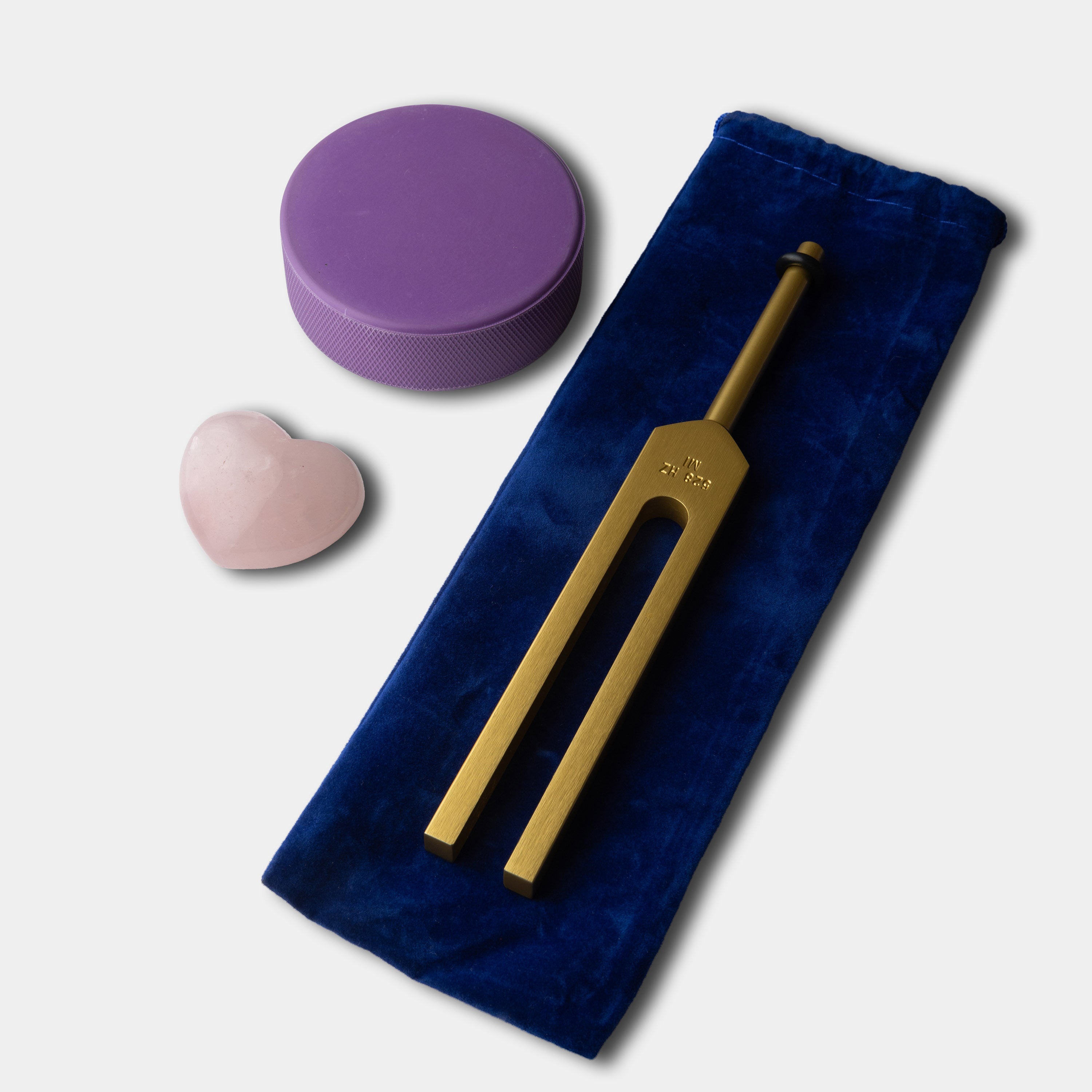 128 Hz Tuning Fork Set With Hammer - Aluminum Alloy Healing Fork For Sound Therapy & DNA Repair