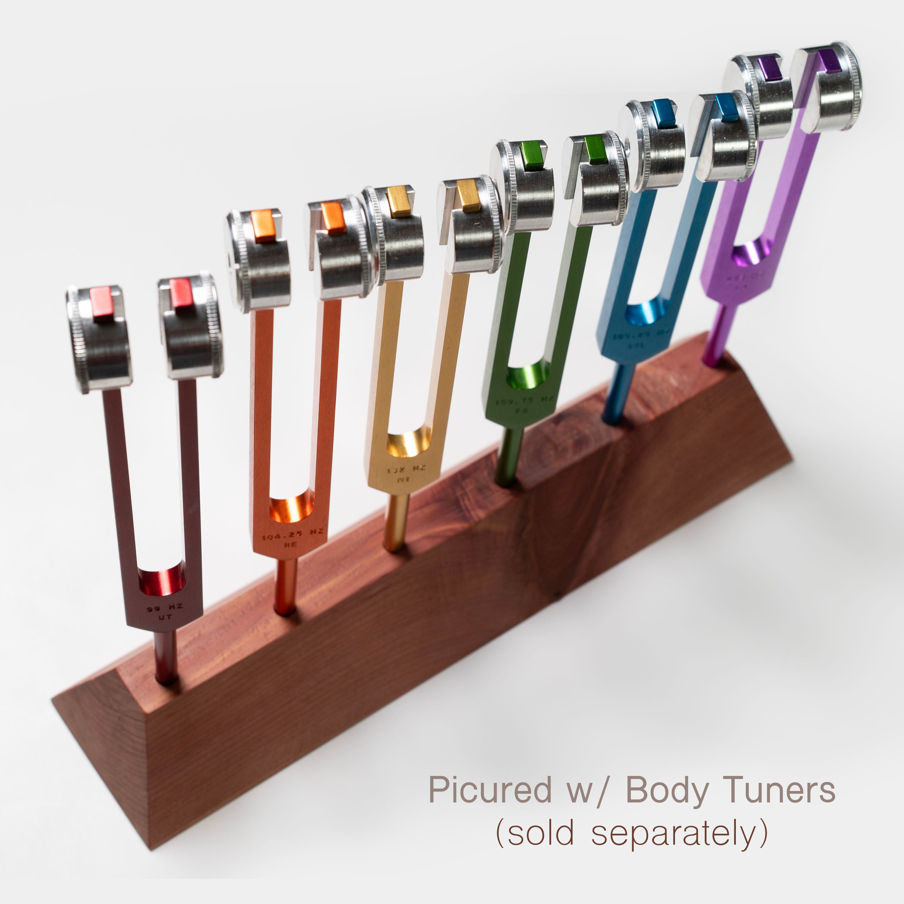 Wood Tuning Fork Stand in Red Cedar – SomaEnergetics Sound Tools