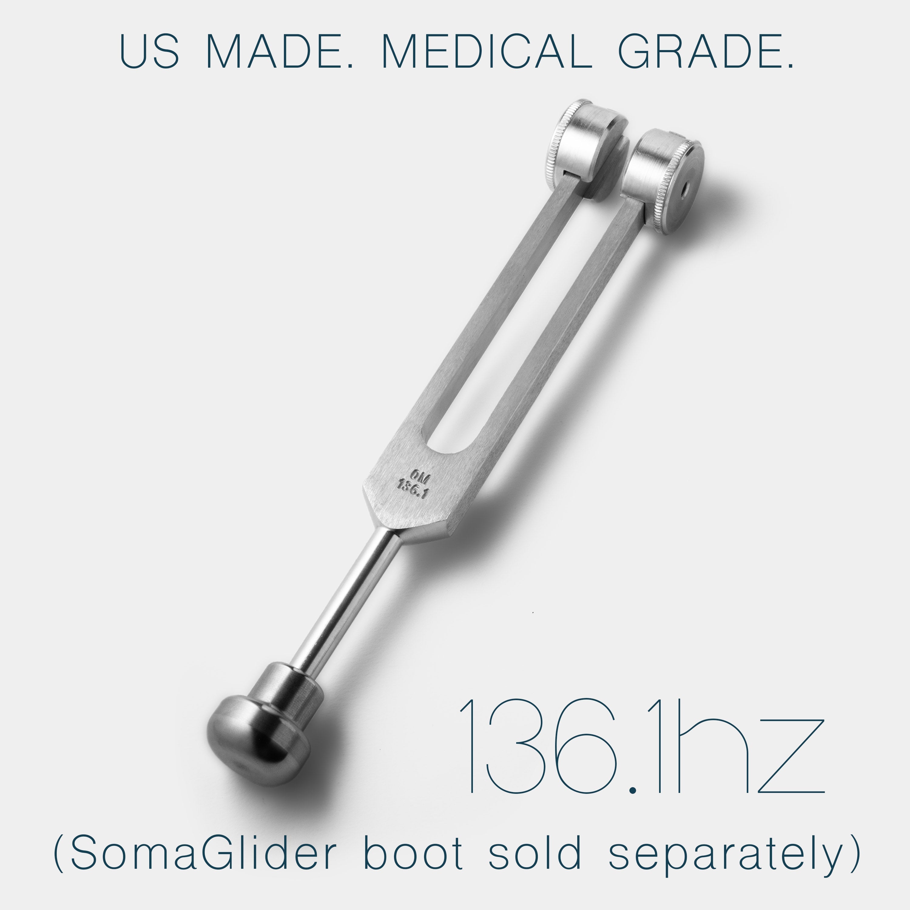 OM weighted tuning for 136.1 HZ with glider, US Medical Grade