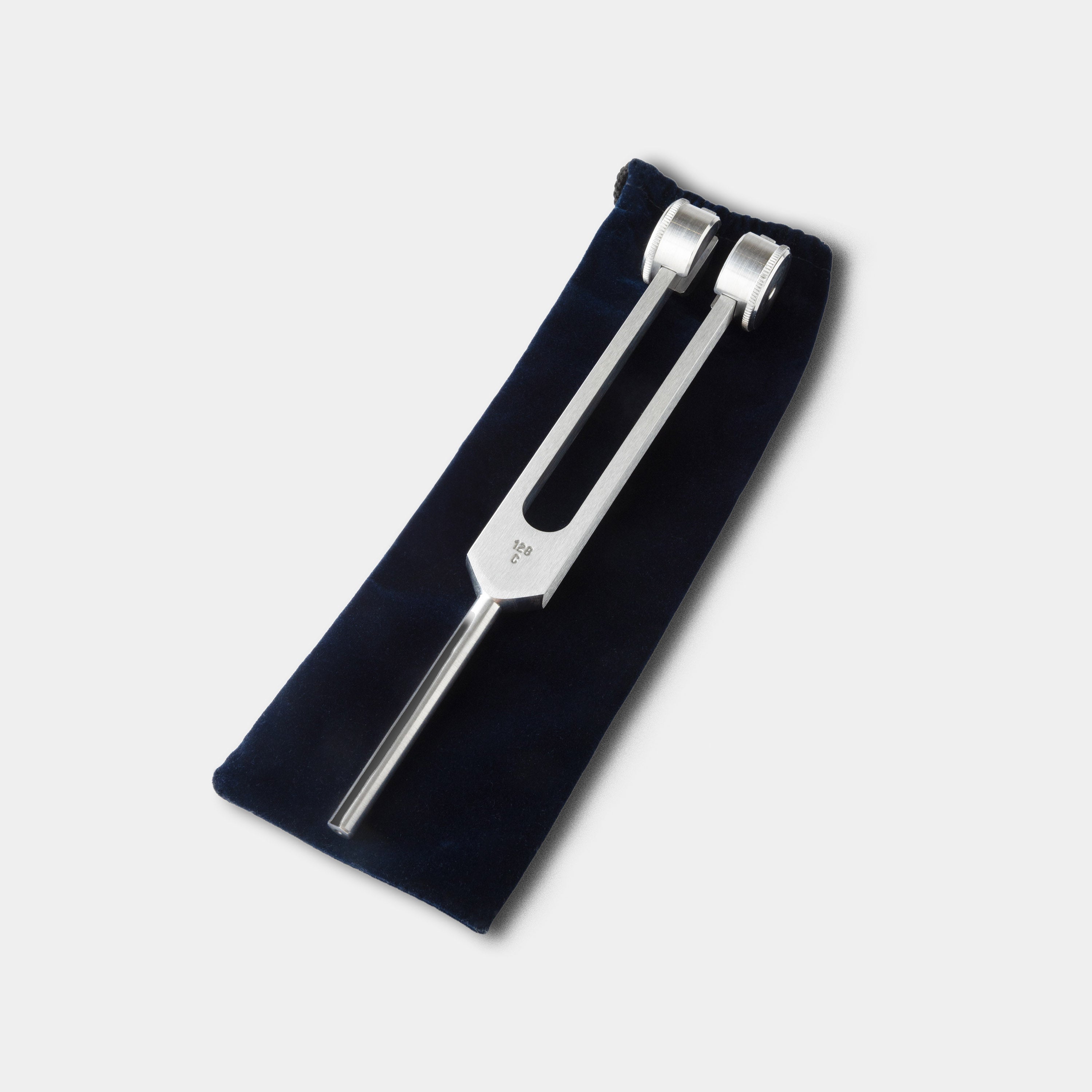 Otto weighted Tuning Forks set of 3 - only shown 128 HZ on velvet pouch