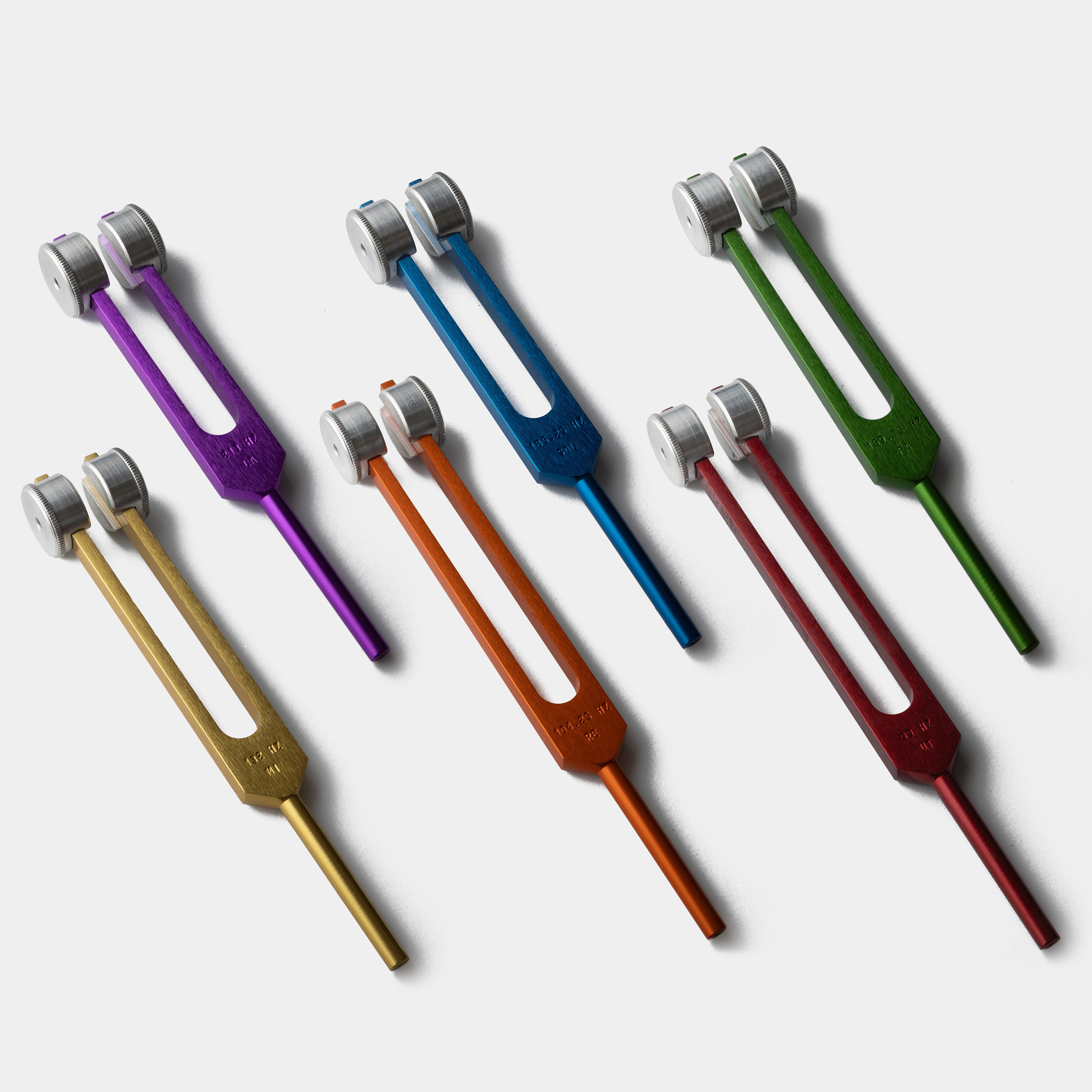 Tuning Fork Duo Kit | Solfeggio Energy | Weighted Tuning Forks