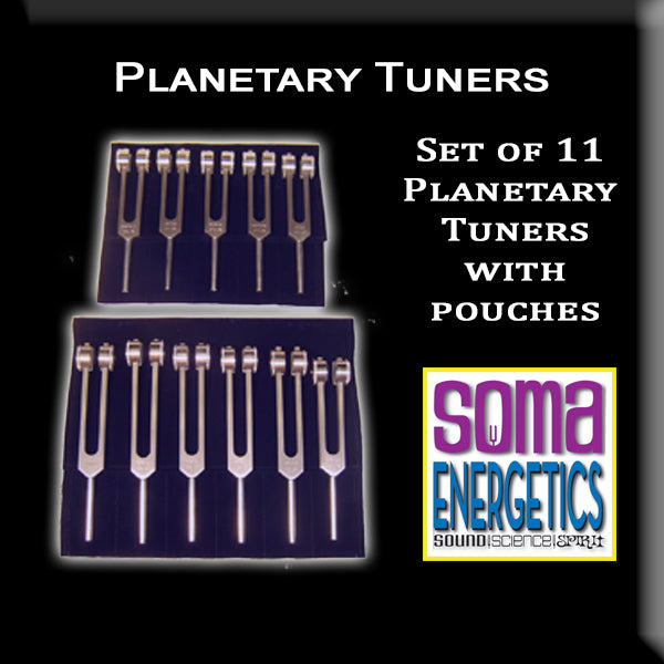 Planetary Tuners: Set of 11 Tuning Forks that Align with the Planets! - SomaEnergetics Sound Tools &amp; Training